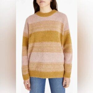 Madewell Alpaca Wool Blend Otis Space Dye Pullover Sweater L NWT